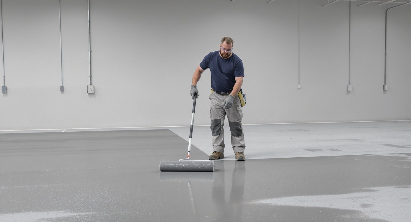 Commercial showroom floor installation